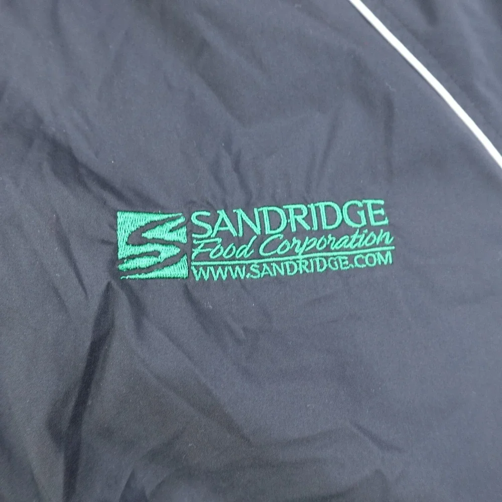 Adidas Jacket Mens L Black Climaproof Zip Track Windbreaker‎ Bomber Athletic Gym